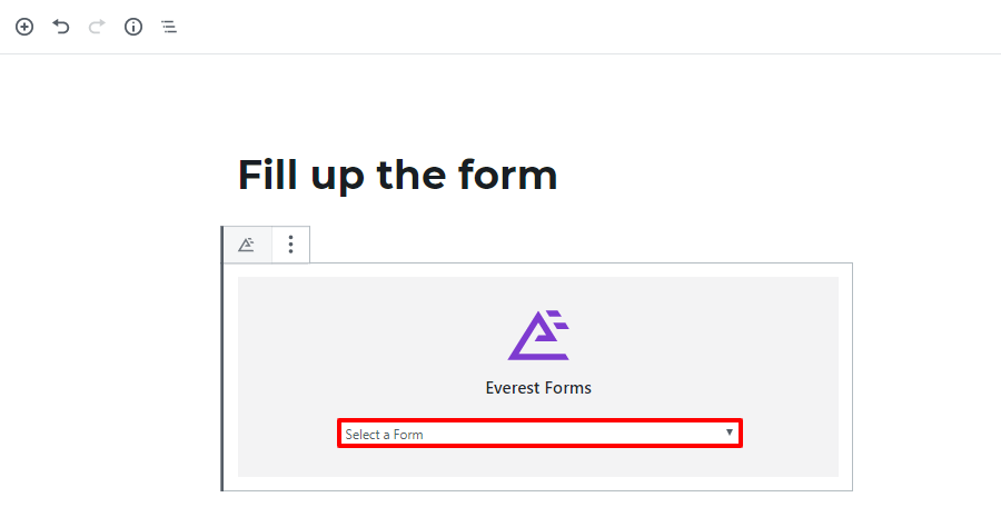 wordpress form display form