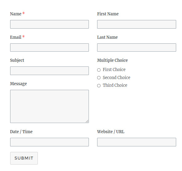 Everest-Forms-2-column-contact-form