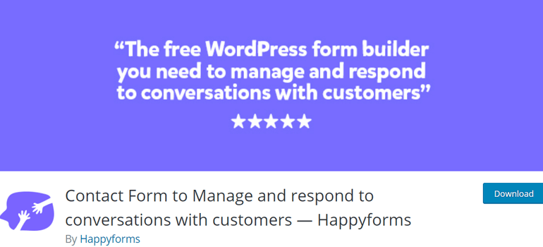 HappyForms Best WordPress Contact Forms Plugin
