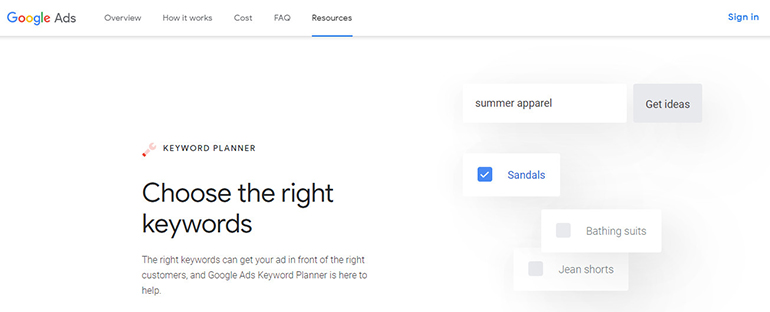 Google-Keywords-Planner