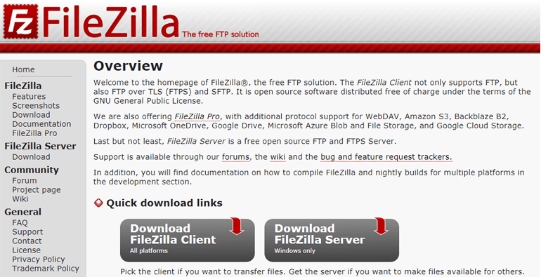 FileZilla FTP Client
