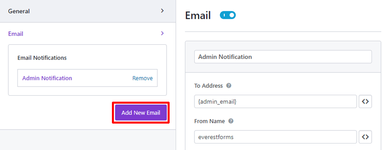 Add New Mail Button