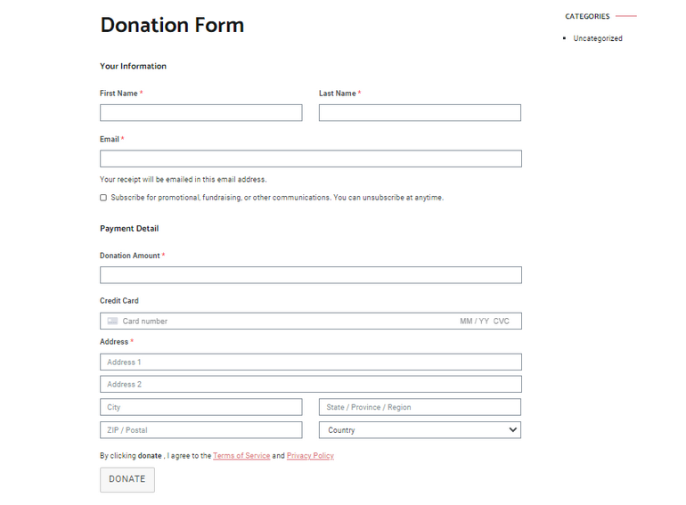 Donation-Form-Prebuilt-Template
