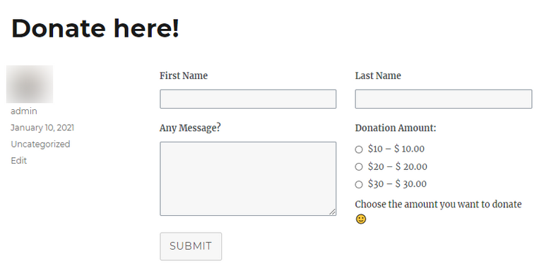 How to Accept Donations on WordPress Page