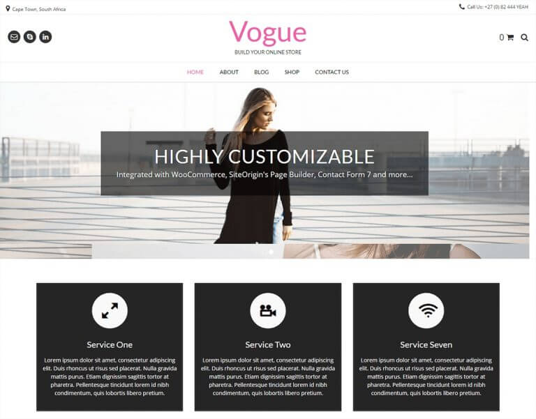 Vogue WordPress Theme