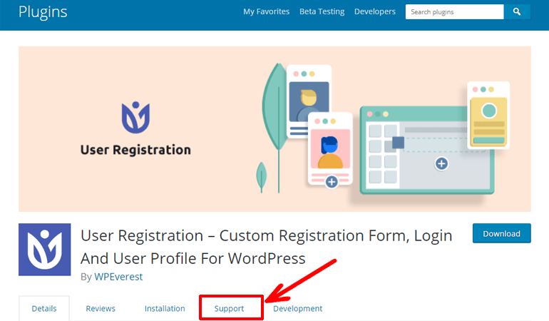 Support Forum of User Registration