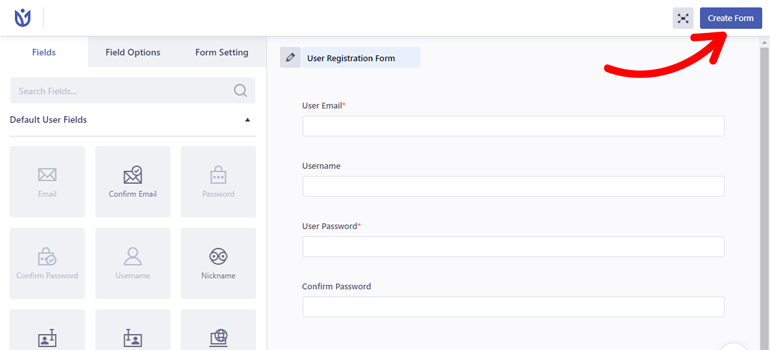 Create Custom User Registration WordPress Form