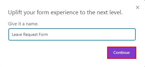 Naming Leave Request Form