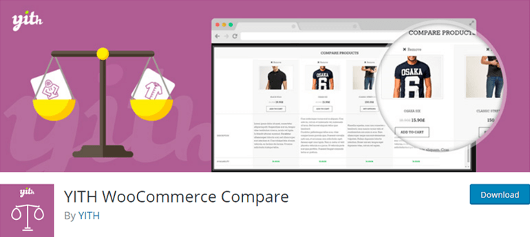 YITH WooCommerce Compare Best WordPress WooCommerce Plugin