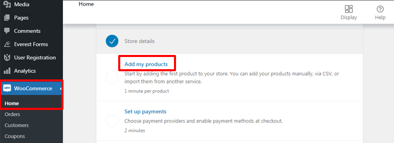 Add Products How to Build an Online Store with WordPress