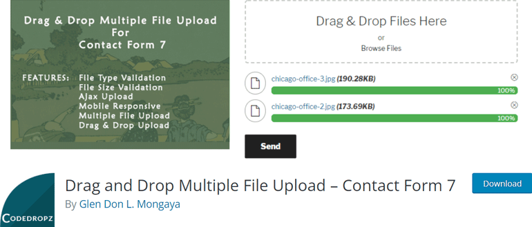 Drag And Drop Multiple File Upload