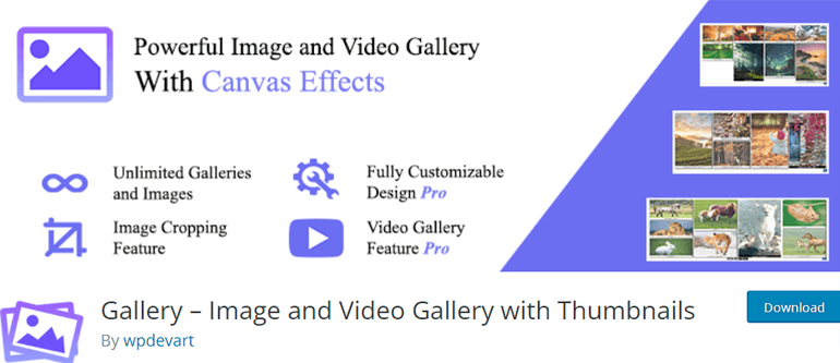 WordPress Gallery Plugins Free Image and Video Gallery with Thumbnails