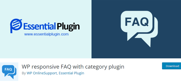 WP Responsive FAQ With Category Plugin