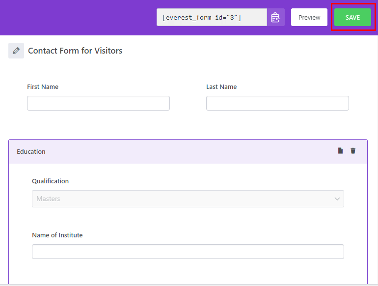Save Form After Changes
