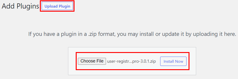 Upload Plugin And Install