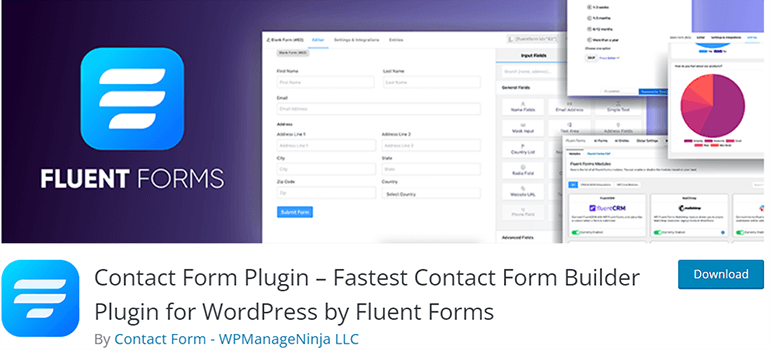 Contact Form Plugin Fluent Forms