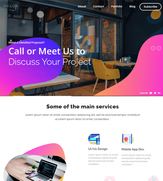 Phlox Best Digital Agency WordPress Themes