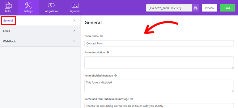 General Settings WordPress Forms Conditional Redirection