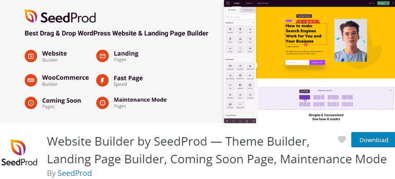 SeedProd Website Builder