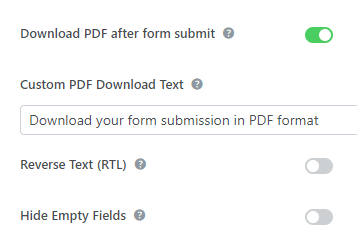 Download PDF After Submit