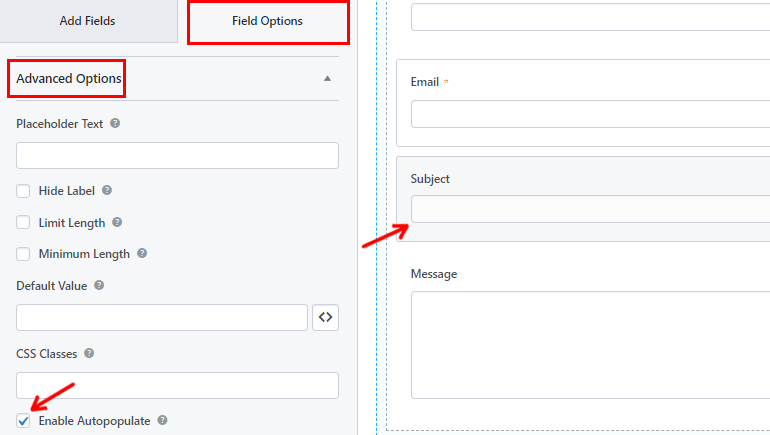 Enable Auto Populate WordPress Auto-Populate Form Fields Using a Query String