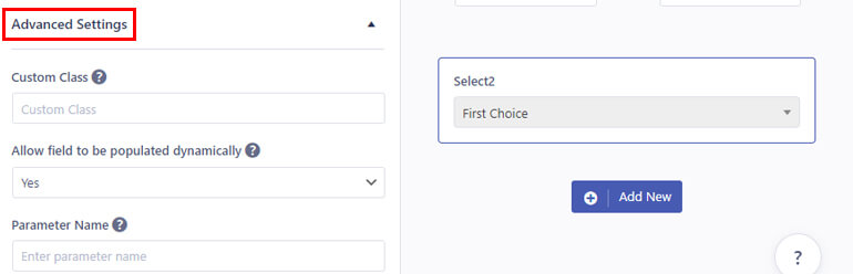 Select2 Advanced Options