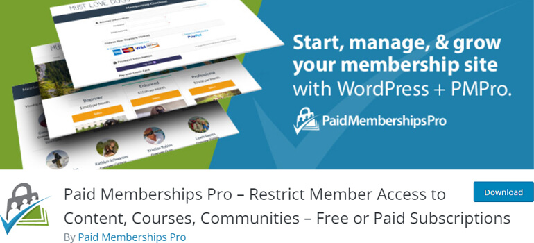 Paid Memberships Pro Member Access Restriction Plugin