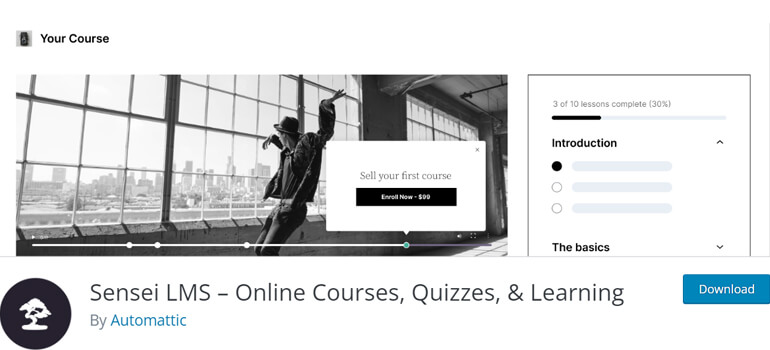 Sensei LMS Online Course Plugin