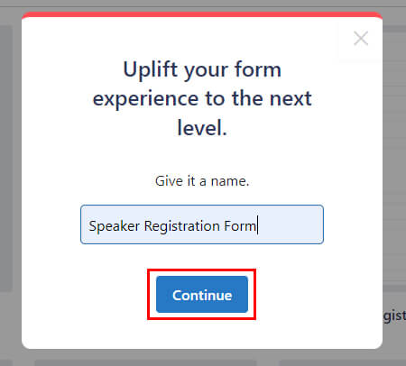Speaker Registration Form