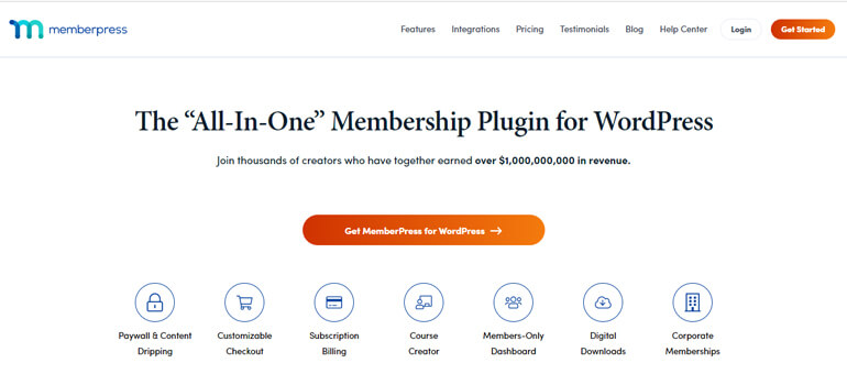 MemberPress All in one Membership Plugin